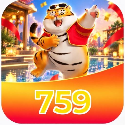 Interface da plataforma 759 mostrando slots populares e bônus de boas-vindas